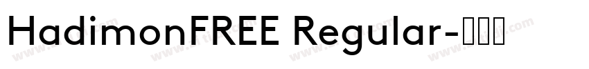 HadimonFREE Regular字体转换